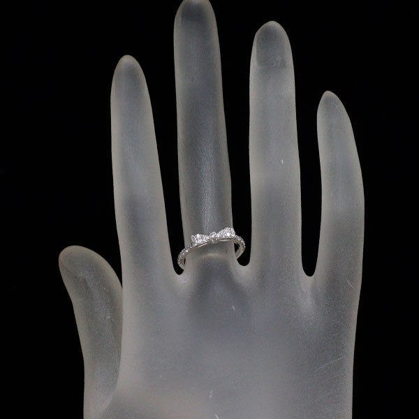 Ponte Vecchio K18WG Diamond Ring 0.33ct Ribbon