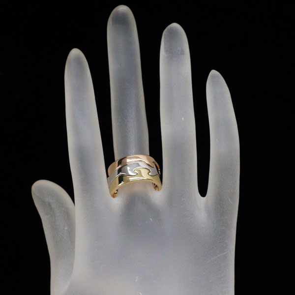 Georg Jensen K18YG/WG/PG Ring Fusion No. 53