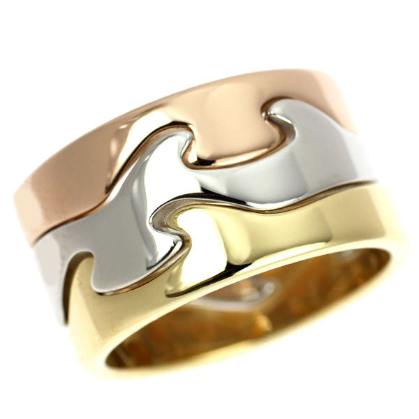 Georg Jensen K18YG/WG/PG Ring Fusion No. 53