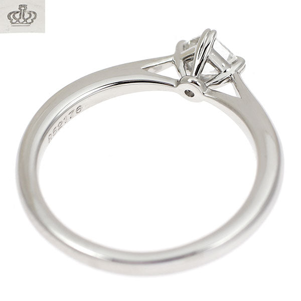 Royal Asscher Pt950 Asscher Cut Diamond Ring 0.32ct E VS1 VG/EX Signature Cut Collection