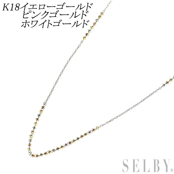 K18YG/WG/PG デザイン ネックレス
