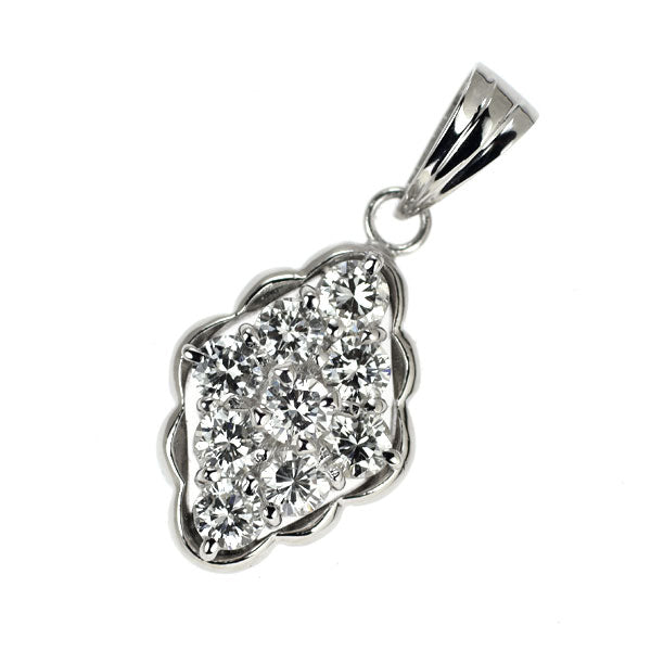 Pt900 ダイヤモンド ペンダントトップ 0.50ct