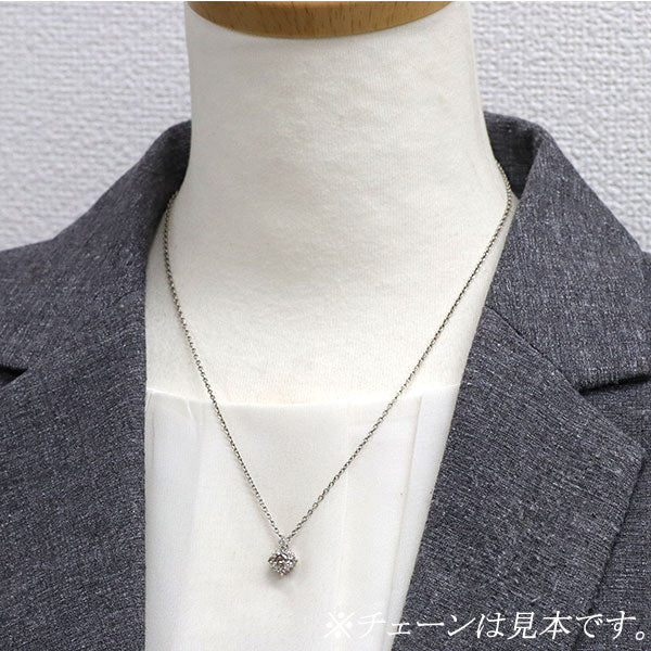 K18WG ダイヤモンド ペンダントトップ 0.20ct D0.15ct