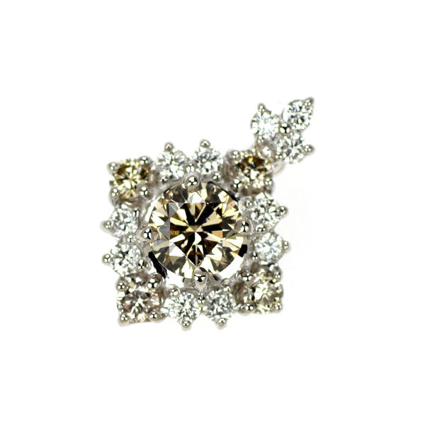 K18WG ダイヤモンド ペンダントトップ 0.20ct D0.15ct