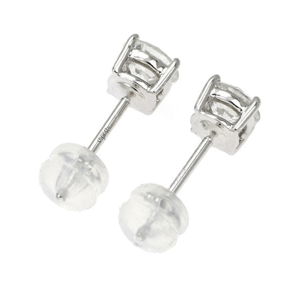 Pt900 Diamond Earrings 1.058ct H SI2 G