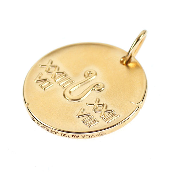 Van Cleef & Arpels K18YG Pendant Top Zodiac Medal Leonis Leo
