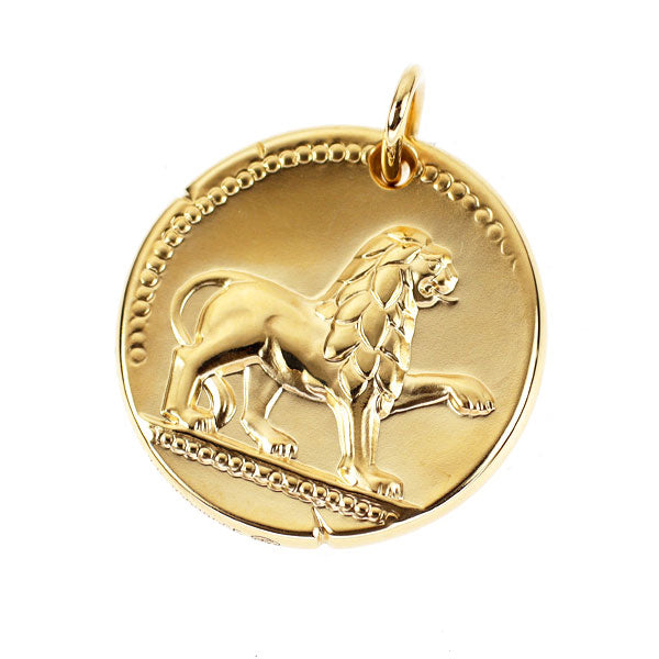 Van Cleef & Arpels K18YG Pendant Top Zodiac Medal Leonis Leo