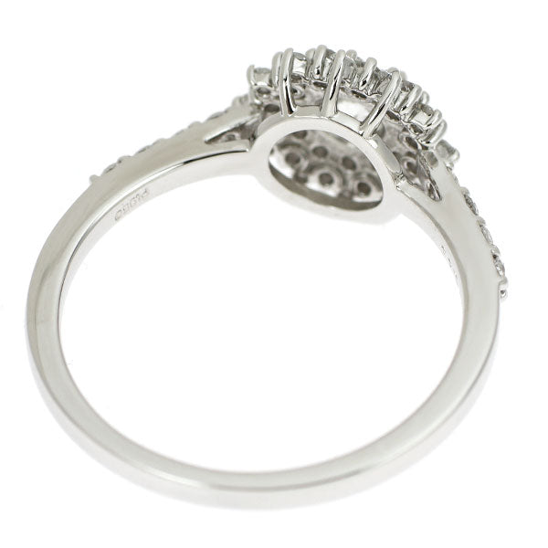 Pt950 ダイヤモンド リング 0.26ct D0.44ct