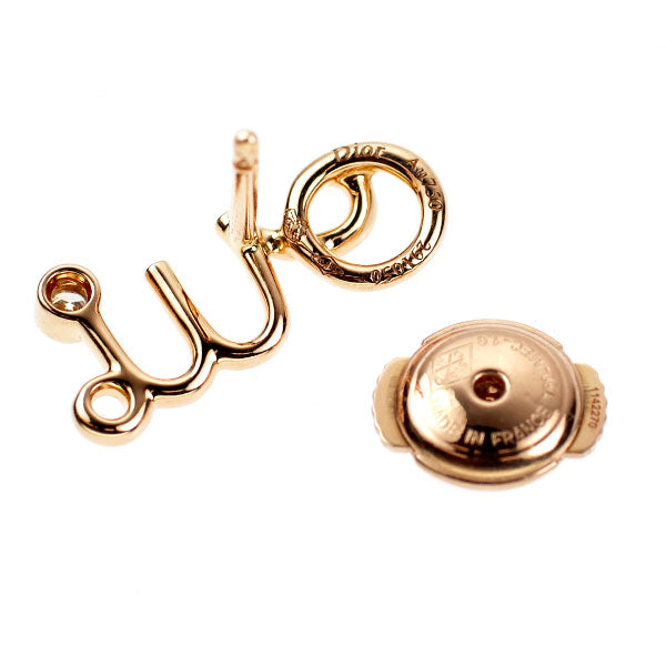 Dior/Dior K18PG Diamond single earrings oui One side only