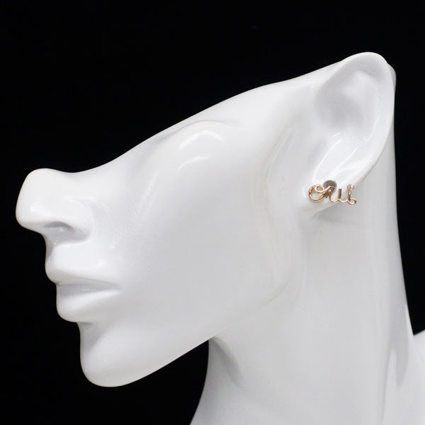 Dior/Dior K18PG Diamond single earrings oui One side only