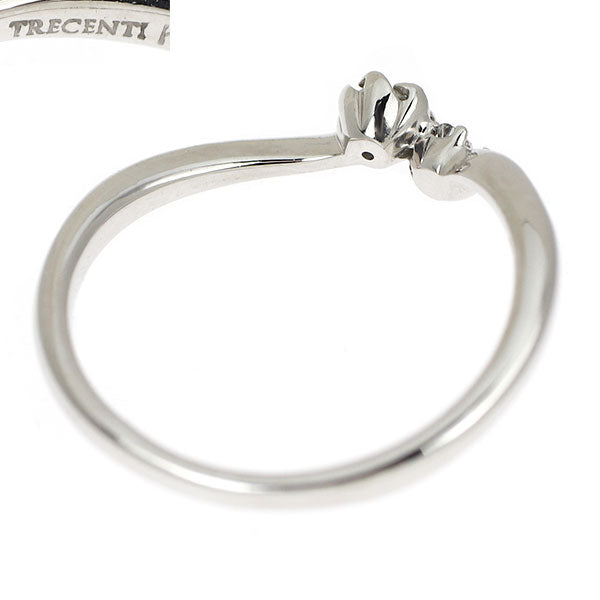 Trescente K18WG Diamond Ring 0.10ct Flora