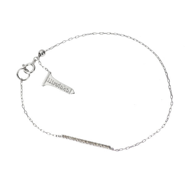 Hirotaka/Hirotaka K10WG Diamond Bracelet 0.07ct GOSSAMER / Gossamer Short Bar