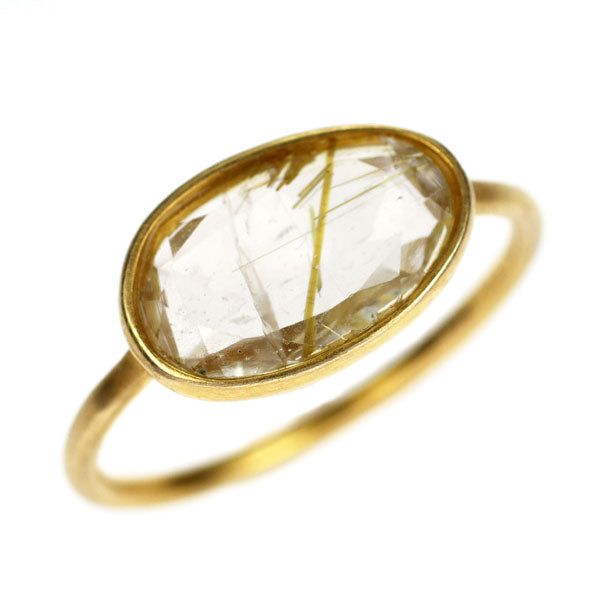 ARTIDA OUD K10YG Rutilated Quartz Ring