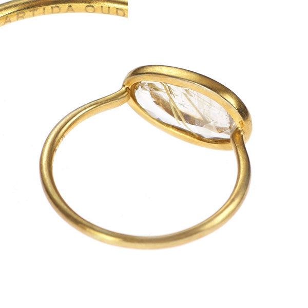 ARTIDA OUD K10YG Rutilated Quartz Ring