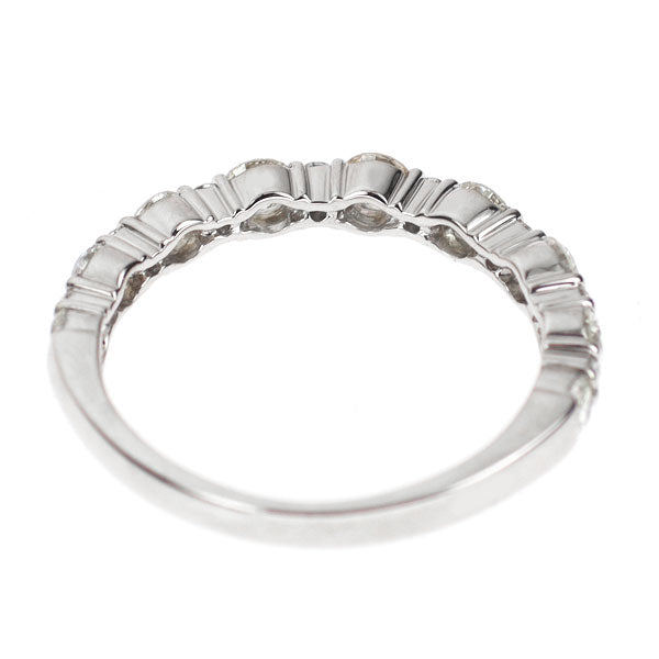 Pt900 Diamond Ring 0.70ct Half Eternity
