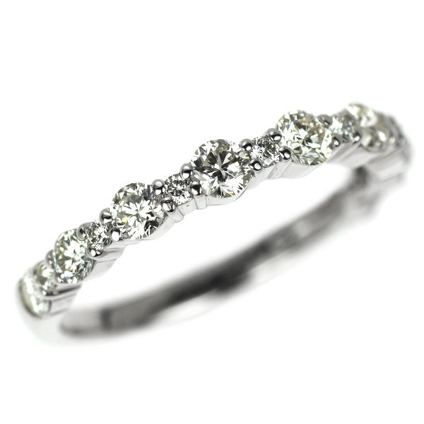 Pt900 Diamond Ring 0.70ct Half Eternity