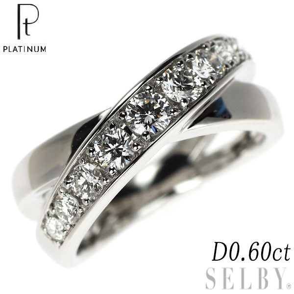 Platinum Guild Pt950 Diamond Ring 0.60ct
