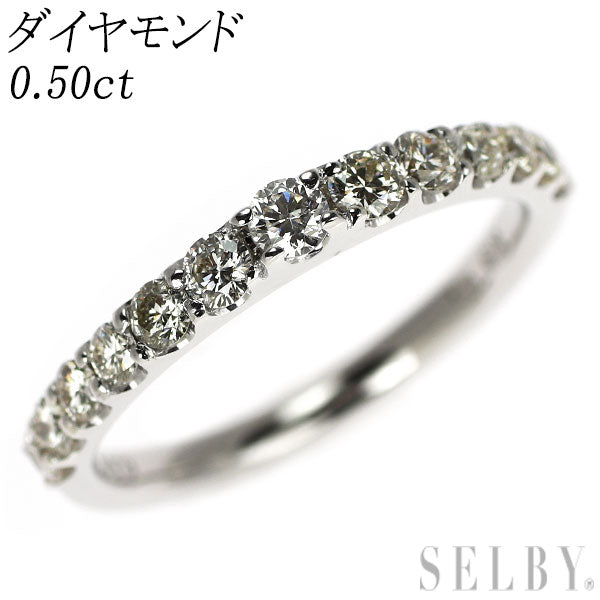 K18WG Diamond Ring 0.50ct Half Eternity