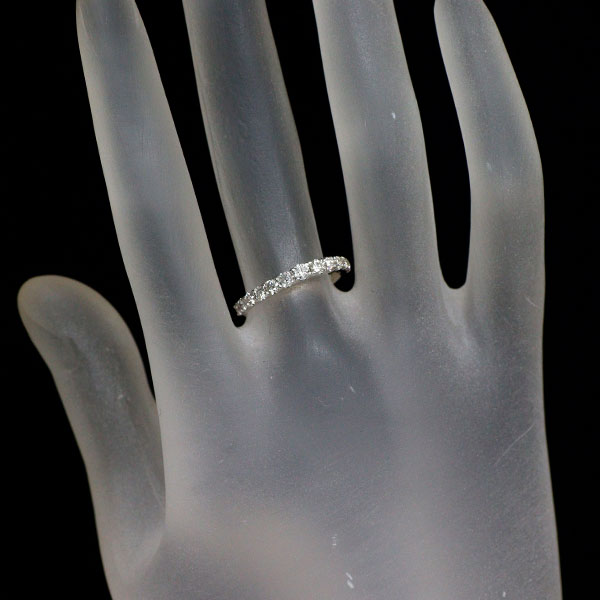 K18WG Diamond Ring 0.50ct Half Eternity