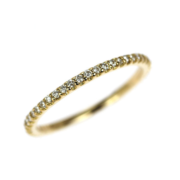 K18YG Diamond Ring 0.14ct Full Eternity Pinky