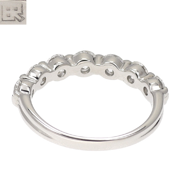 Blue River Pt900 Diamond Ring 1.02ct Half Eternity