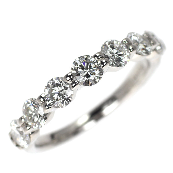 Blue River Pt900 Diamond Ring 1.02ct Half Eternity
