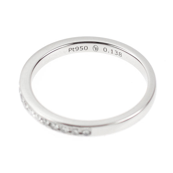 Diamond Shiraishi Pt950 Diamond Ring 0.138ct Half Eternity