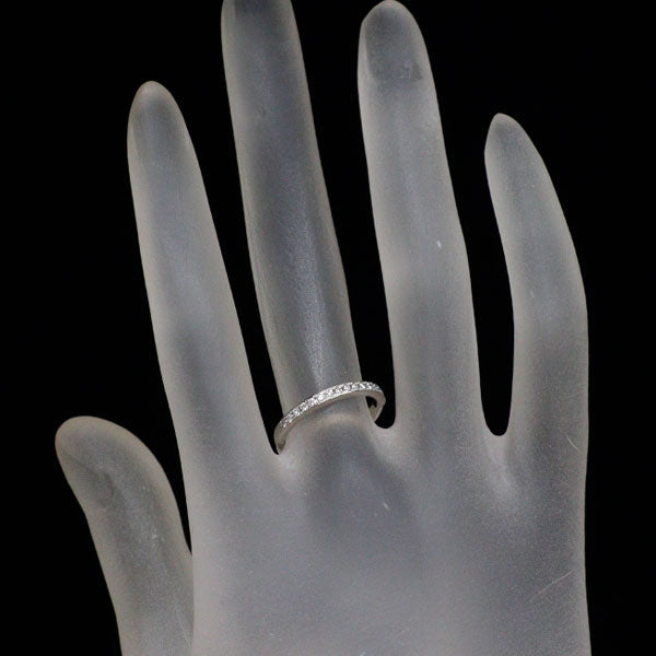 Diamond Shiraishi Pt950 Diamond Ring 0.138ct Half Eternity