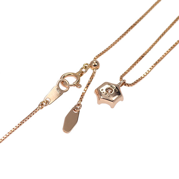 K18PG ダイヤモンド ペンダントネックレス 0.15ct