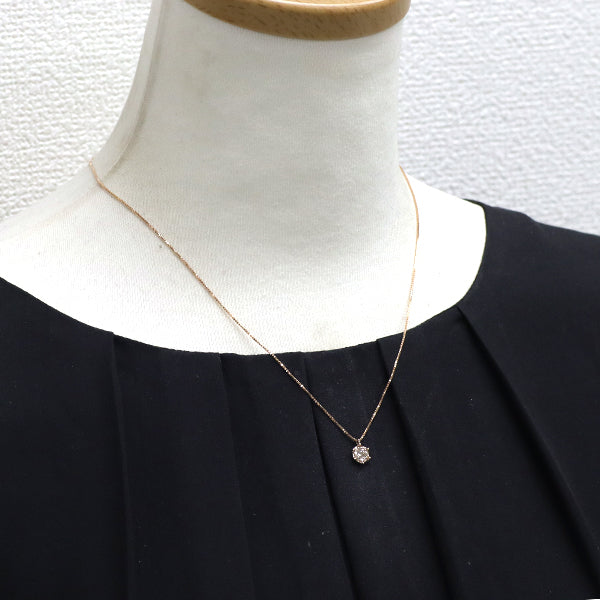 K18PG ダイヤモンド ペンダントネックレス 0.15ct