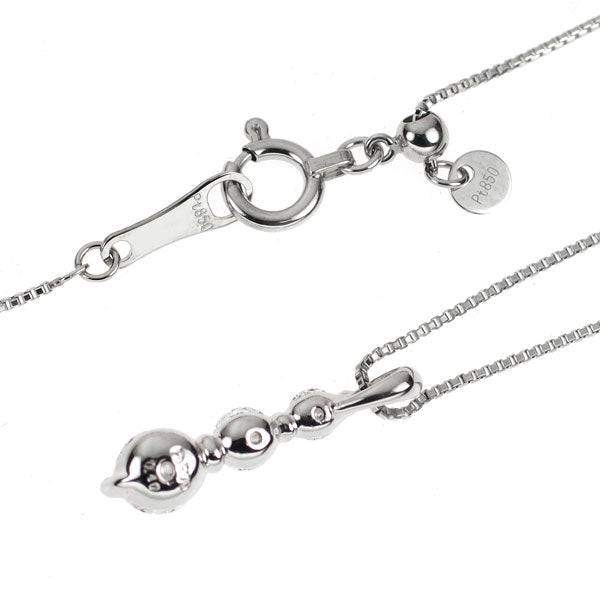 Pt900/ Pt850 ダイヤモンド ペンダントネックレス 0.40ct
