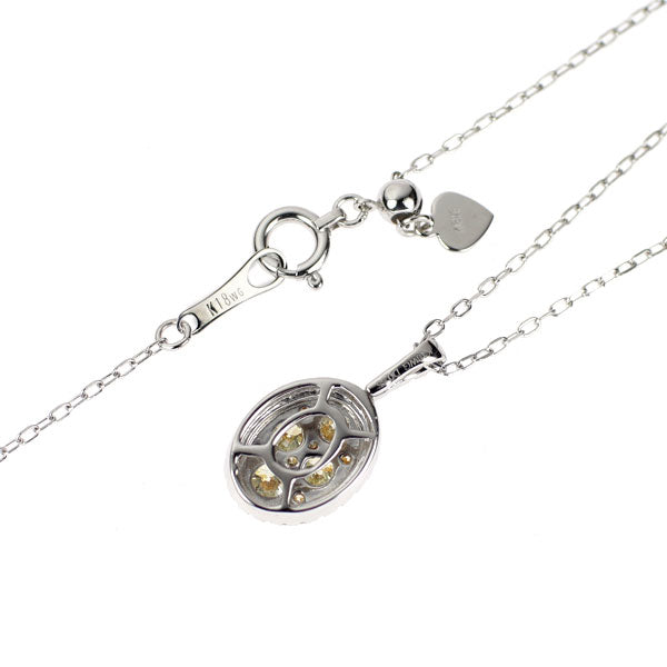 K18WG ダイヤモンド ペンダントネックレス 0.65ct