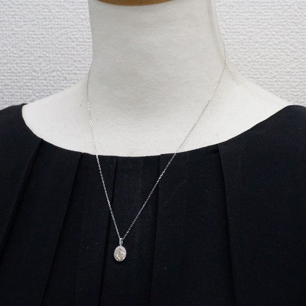 K18WG ダイヤモンド ペンダントネックレス 0.65ct
