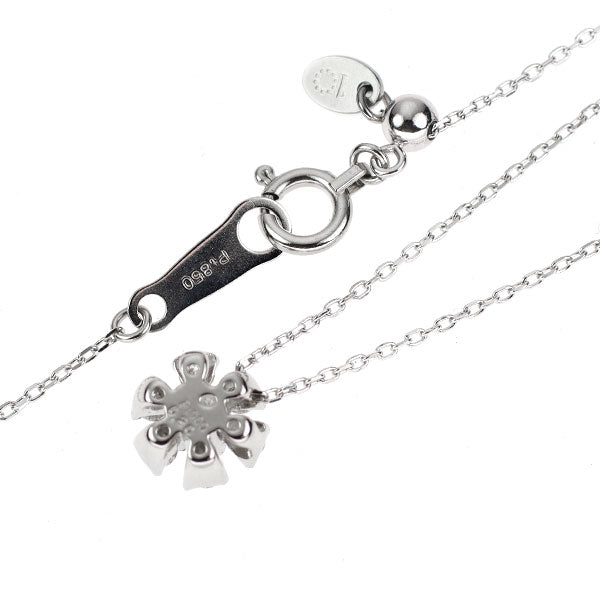 スイート10 Pt900/ Pt850 ダイヤモンド ペンダントネックレス 0.20ct フラワー