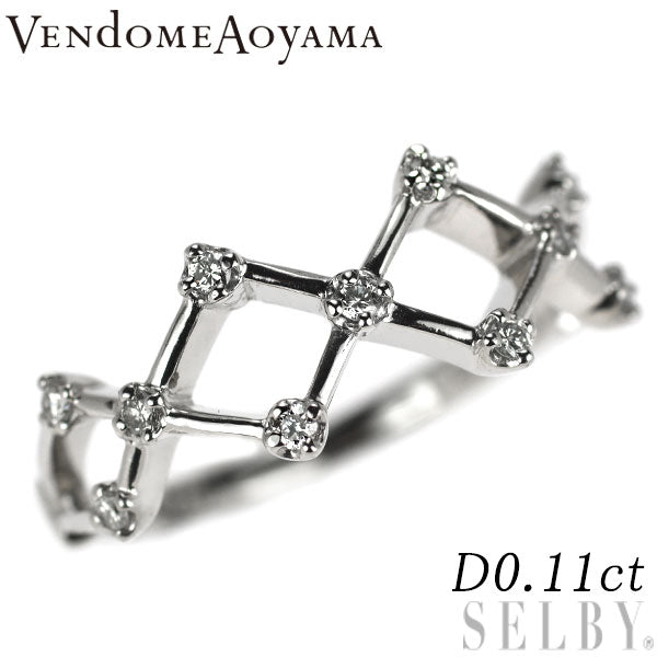 ヴァンドーム青山 Pt900 ダイヤモンド リング 0.11ct
