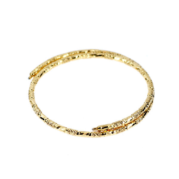 K18YG Bracelet/Bangle with magnet, one size fits most