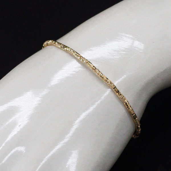 K18YG Bracelet/Bangle with magnet, one size fits most