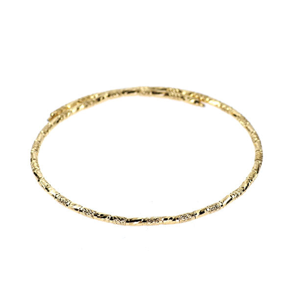 K18YG Bracelet/Bangle with magnet, one size fits most