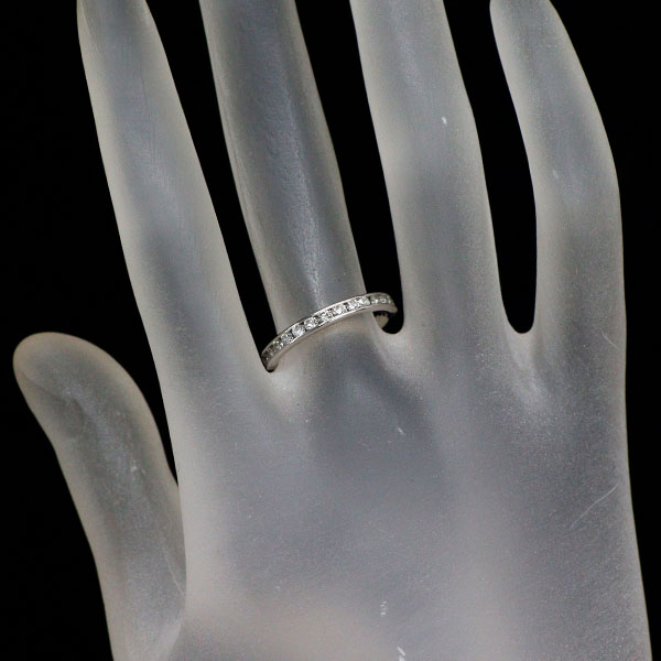Pt900 ダイヤモンド リング 0.72ct フルエタニティ