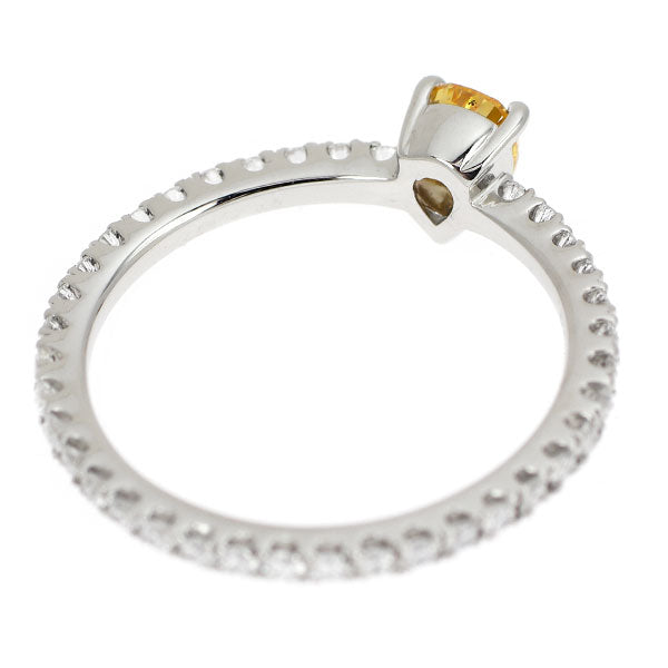 Pt900 ダイヤモンド リング 0.282ct FVYO VS1 D0.37ct