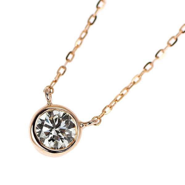 K18PG Diamond pendant necklace 0.20ct F VVS2 3EXHC