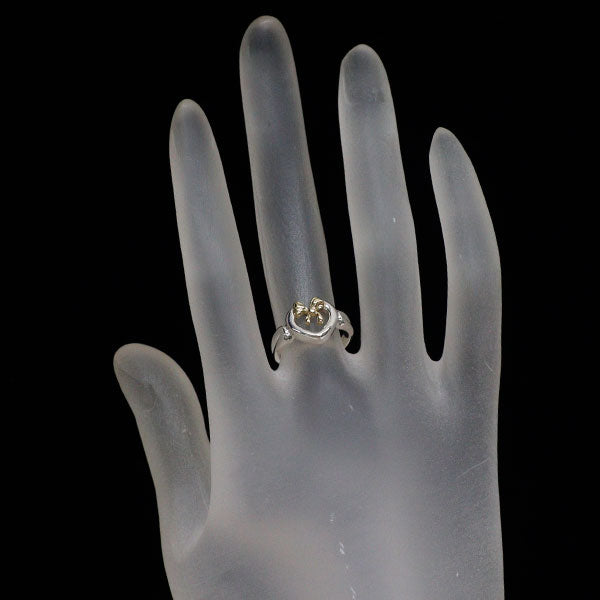 Tiffany & Co. SV/ K18YG Ring Ribbon Heart