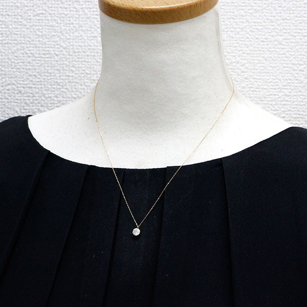 K18YG ダイヤモンド ペンダントネックレス 0.50ct