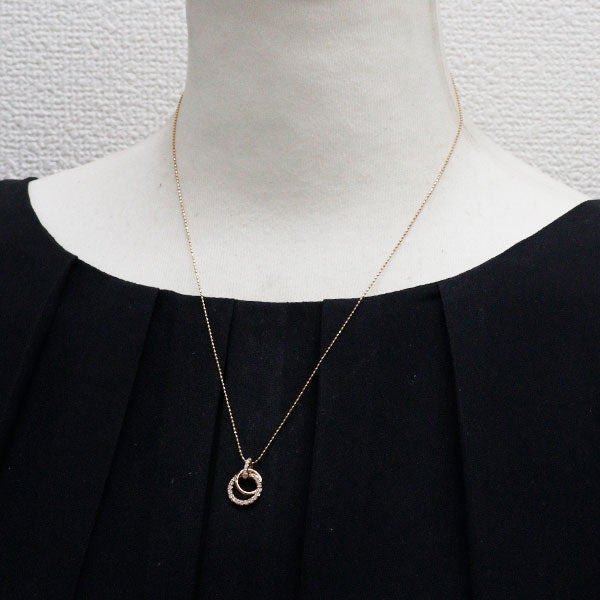K18PG ダイヤモンド ペンダントネックレス 0.25ct