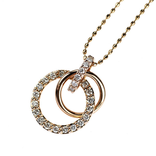 K18PG ダイヤモンド ペンダントネックレス 0.25ct