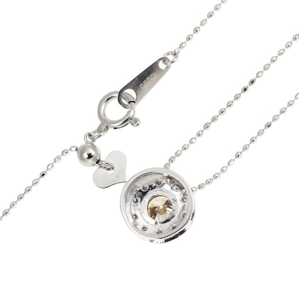 K18WG Diamond Pendant Necklace 0.335ct D0.05ct