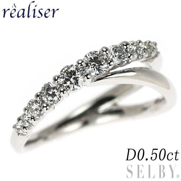 realiser/Realize K18WG Diamond Ring 0.50ct