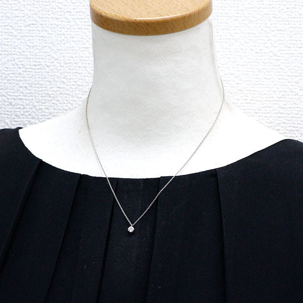 俄 Pt950 ダイヤモンド ペンダントネックレス 0.25ct E VVS1 3EX