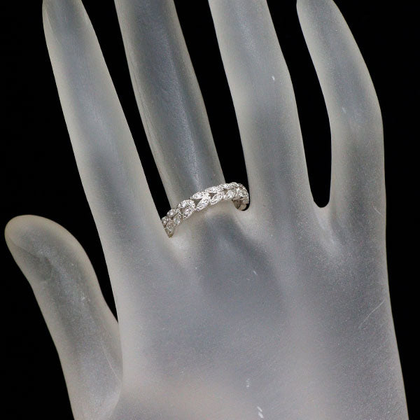 K18WG ダイヤモンド リング 0.36ct 月桂樹 フルエタニティ