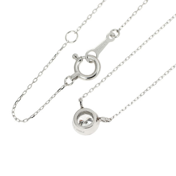 New Pt950/ K18WG Diamond Pendant Necklace 0.206ct E SI1 VG Forged Milgrain [Escolé]